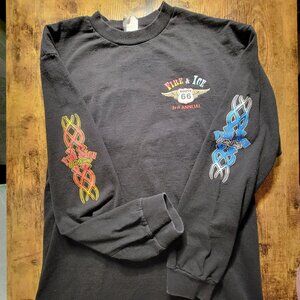 Route 66 Fire & Ice 3rd Annual Rally 2003 Long Sleeve T-shirt Medium